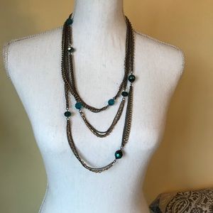 3 Strand layered necklace.